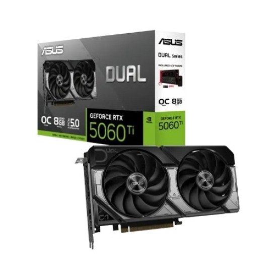 ASUS Dual GeForce RTX 5060 Ti 8GB GDDR7 OC Edition Graphics Card