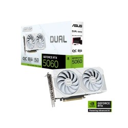 ASUS Dual GeForce RTX 5060 White OC Edition 8GB GDDR7 Graphics Card