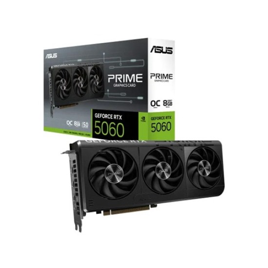 ASUS PRIME GeForce RTX 5060 8GB GDDR7 OC Edition Graphics Card