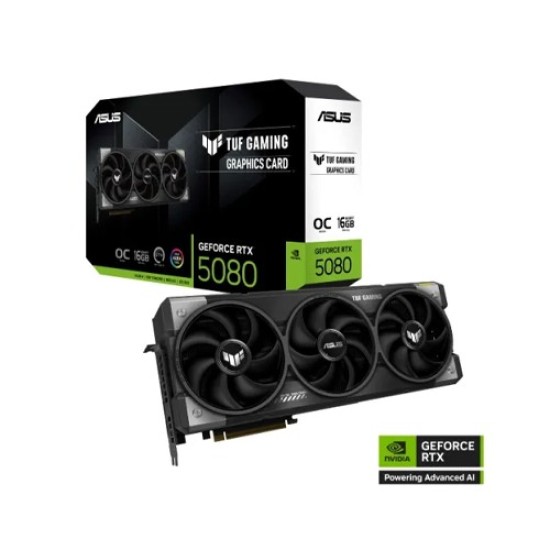 ASUS TUF Gaming GeForce RTX 5080 16GB GDDR7 OC Edition Graphics Card
