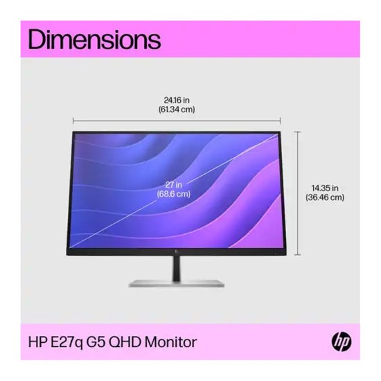 HP E27q G5 27 Inch QHD IPS Monitor