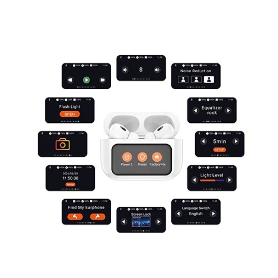 Hoco EW72 ANC TWS Earbuds with HD Display