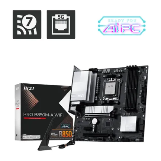 MSI PRO B850M-A WIFI AM5 mATX Motherboard