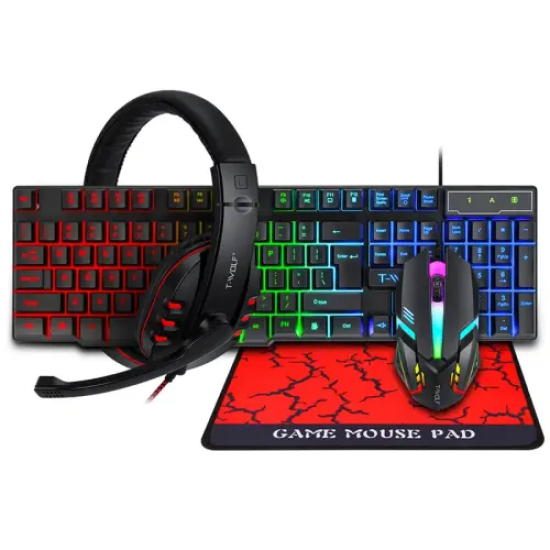 T-WOLF TF800 4‑in‑1 Gaming Combo Set