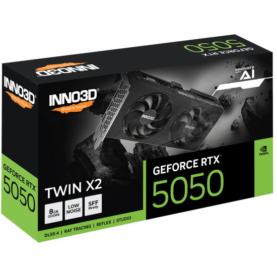 INNO3D GeForce RTX 5050 TWIN X2 8GB GDDR6 Graphics Card