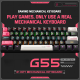 ONIKUMA G55 61 Keys RGB Colorful Lighting Wired Gaming Mechanical Keyboard – Brown Switch | Black