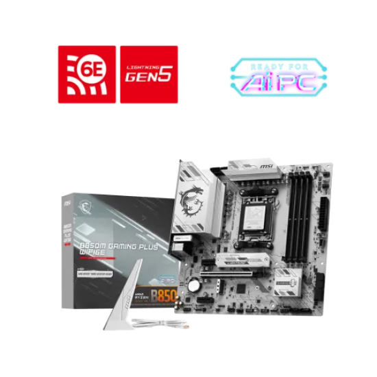 MSI B850M GAMING PLUS WIFI6E AM5 mATX Motherboard