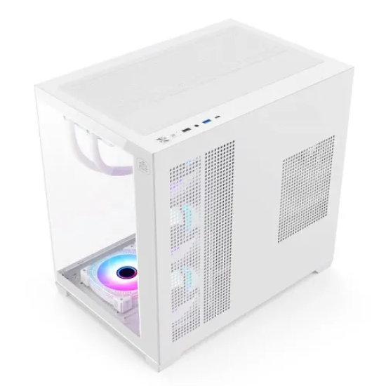 Monarch City Ranger X7 ARGB Mid-Tower ATX Gaming Case White