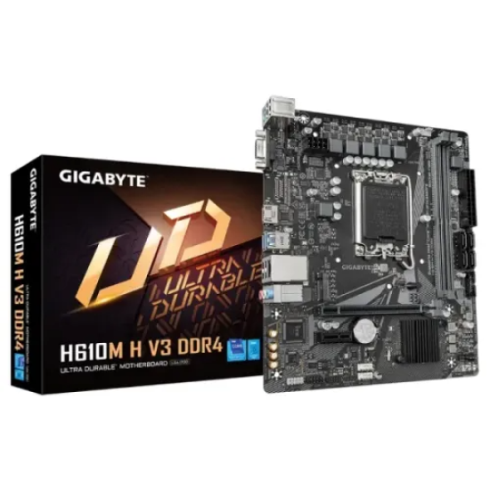 GIGABYTE H610M H V3 DDR4 Motherboard – Micro ATX,